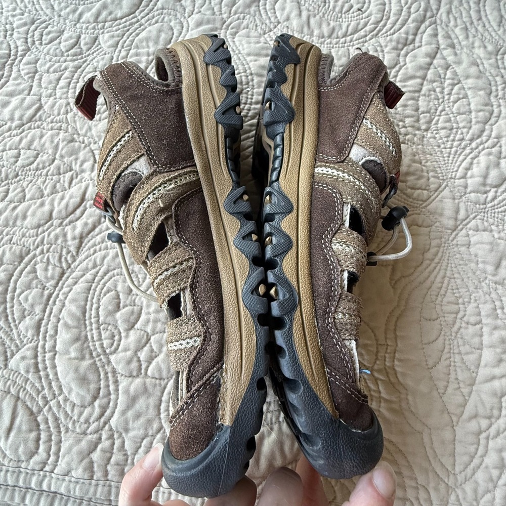 Khombu Men's Closed Toe Water Hiking Sandals Adjustable Size 10. #696736 Brown - Picture 10 of 11